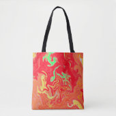 Tote Bag Motif coloré d'aquarelle (Devant)