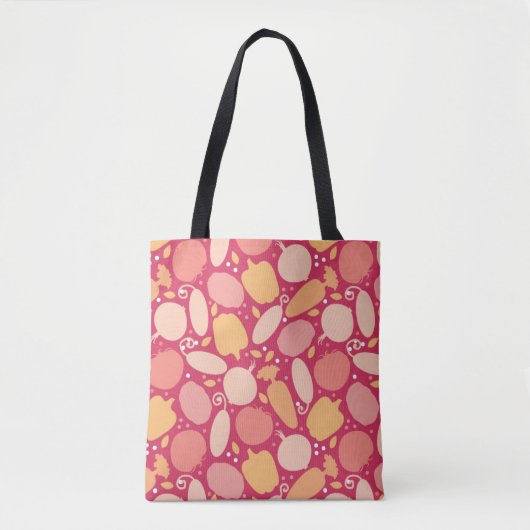 Tote Bag Motif coloré de légumes (Devant)
