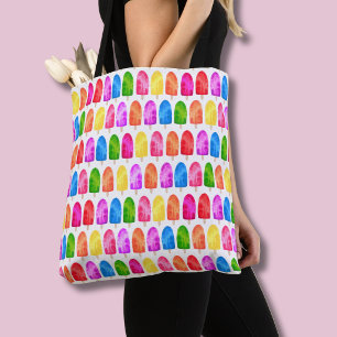 Tote Bag Motif coloré de sucette glacée Popsicle