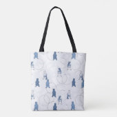 Tote Bag motif comportant un ours gris (Dos)