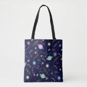Tote Bag Motif Constellations (Devant)