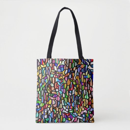 Tote Bag Motif couleur Abstrait (Devant)