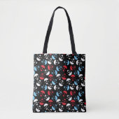 Tote Bag Motif crâne multicolore (Devant)