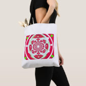 Tote Bag Motif créatif rouge (De près)