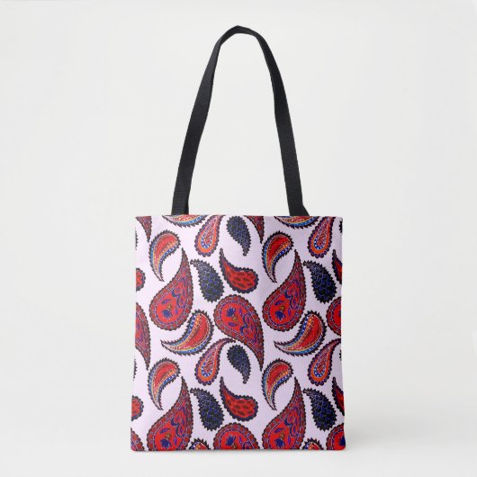 Tote Bag Motif créatif sans couture avec cachemire dessiné (Devant)
