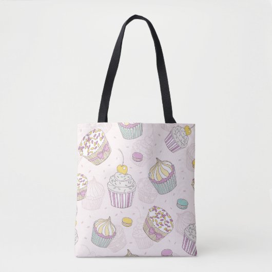 Tote Bag Motif Cupcake (Devant)