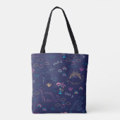 Tote Bag Motif Cute Dinos (Dos)