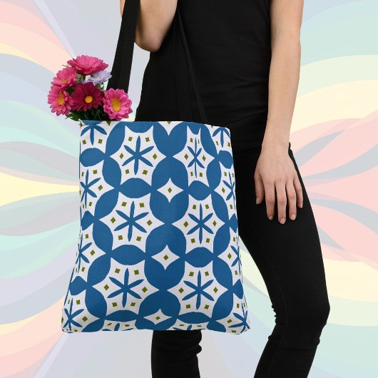 Tote Bag Motif cvpa10 bleu