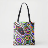 Tote Bag Motif d'abstraction coloré (Devant)