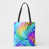 Tote Bag Motif d'abstractions colorées (Devant)