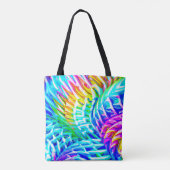 Tote Bag Motif d'abstractions colorées (Dos)