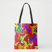 Tote Bag Motif d'abstractions colorées (Devant)
