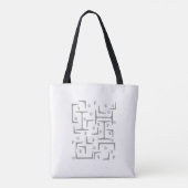 Tote Bag Motif d'acier structurel (Dos)