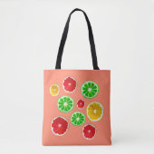 Tote Bag Motif d'agrumes de fruits juteux (Devant)