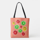 Tote Bag Motif d'agrumes de fruits juteux (Dos)