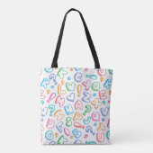 Tote Bag motif d'alphabet (Dos)