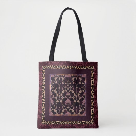 Tote Bag Motif Damas sans texture (Devant)