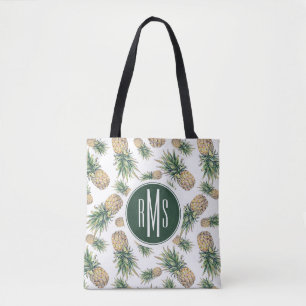 Tote Bag Motif d'ananas d'aquarelle
