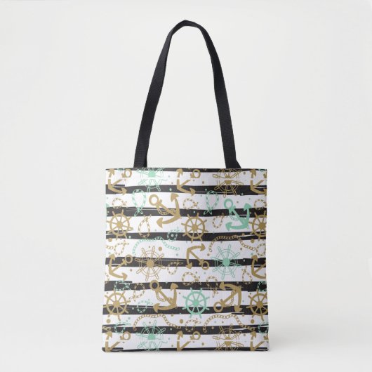 Tote Bag Motif d'ancre flottante (Devant)