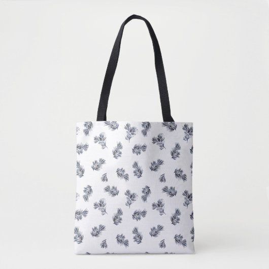 Tote Bag Motif d'aquarelle bleu (Devant)