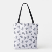 Tote Bag Motif d'aquarelle bleu (Dos)