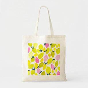 Tote Bag Motif d'aquarelle citron