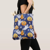 Tote Bag Motif d'aquarelle Halloween (De près)