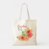Tote Bag Motif d'aquarelle Hawaiian Floral Chic (Dos)