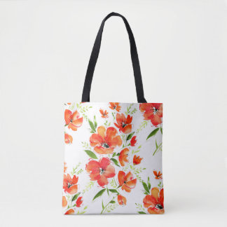 Tote Bag Motif d'aquarelle pour pâtés orange doux