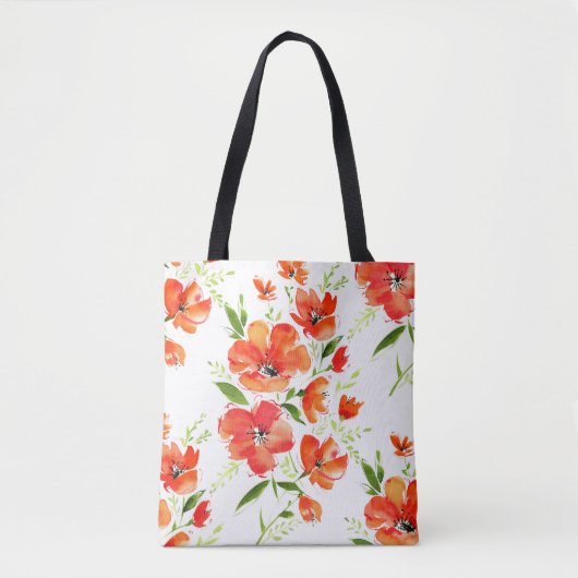 Tote Bag Motif d'aquarelle pour pâtés orange doux (Devant)