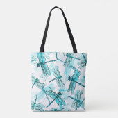 Tote Bag Motif d'aquarelle transparente avec élégante libel (Dos)