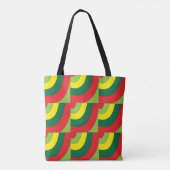Tote Bag Motif d'arc géométrique coloré moderne (Dos)