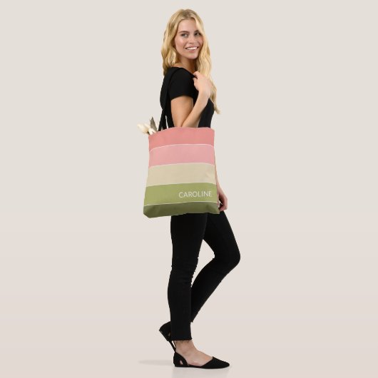 Tote Bag Motif d'art personnalisé multicouleurs (Sur le modèle)