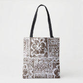 Tote Bag Motif d'art tropical autochtone hawaïen (Devant)