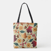 Tote Bag Motif d'automne coloré (Dos)