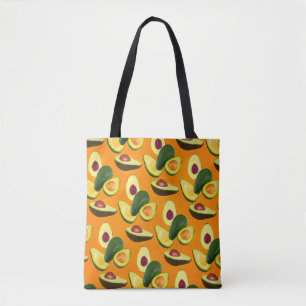Tote Bag Motif d'avocat peint