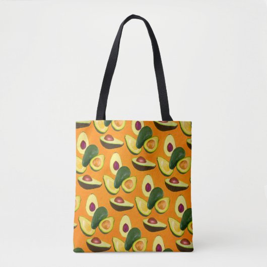 Tote Bag Motif d'avocat peint (Devant)