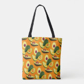 Tote Bag Motif d'avocat peint (Dos)