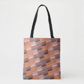 Tote Bag Motif de bande de cassette (Devant)