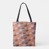 Tote Bag Motif de bande de cassette (Dos)