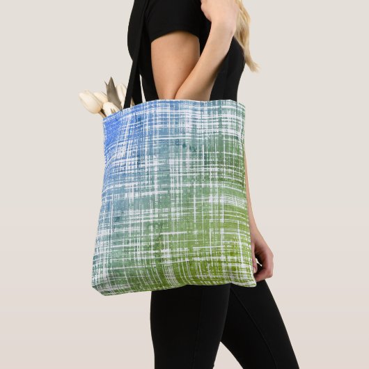 Tote Bag Motif de bande rustique cool (De près)