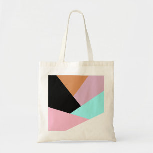 Tote Bag Motif de bloc de couleur géométrique abstrait mode