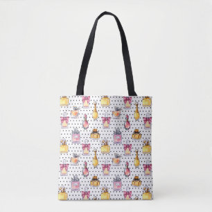 Tote Bag Motif de bouteille de Parfum