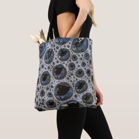 Tote Bag Motif de bulle abstrait (De près)