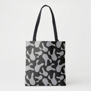 Tote Bag motif de camouflage gris