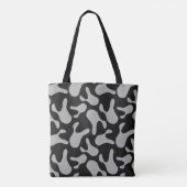 Tote Bag motif de camouflage gris (Dos)