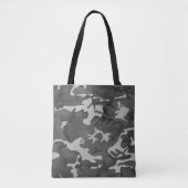 Tote Bag Motif de Camouflage gris, Motif militaire, Armée (Devant)
