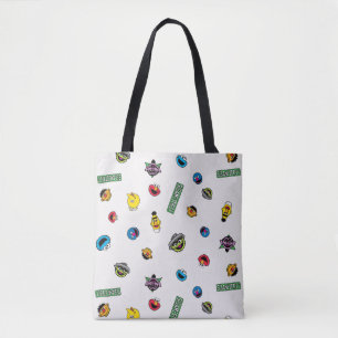 Tote Bag Motif de caractères de rue Sésame