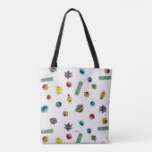 Tote Bag Motif de caractères de rue Sésame (Dos)