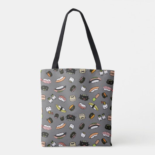 Tote Bag Motif de caractères de sushi (Dos)
